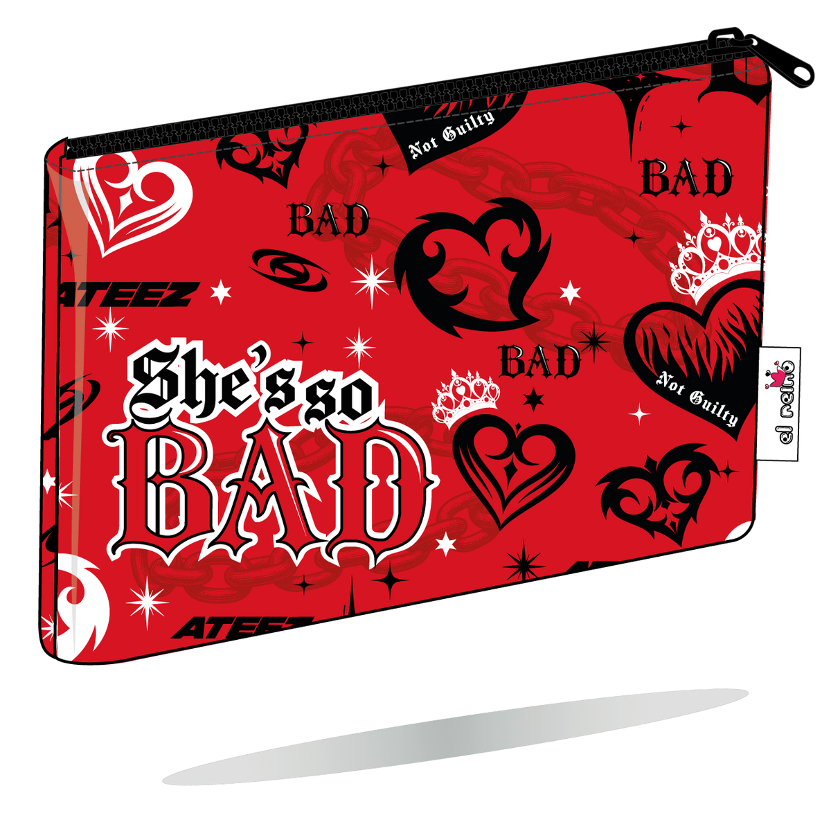 Funda Kindle ATEEZ canción BAD versión roja handmade