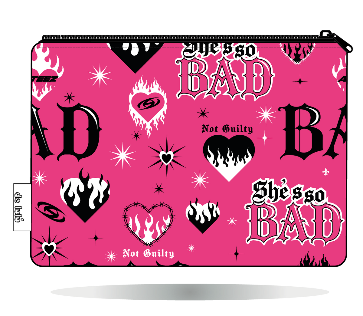 Funda Kobo ATEEZ BAD rosa, vista trasera.