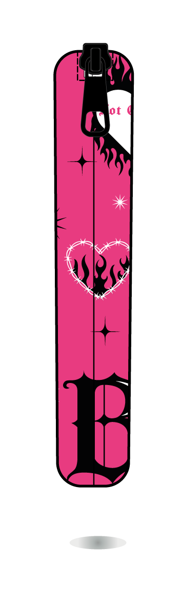 Funda Kobo ATEEZ BAD rosa, vista lateral.