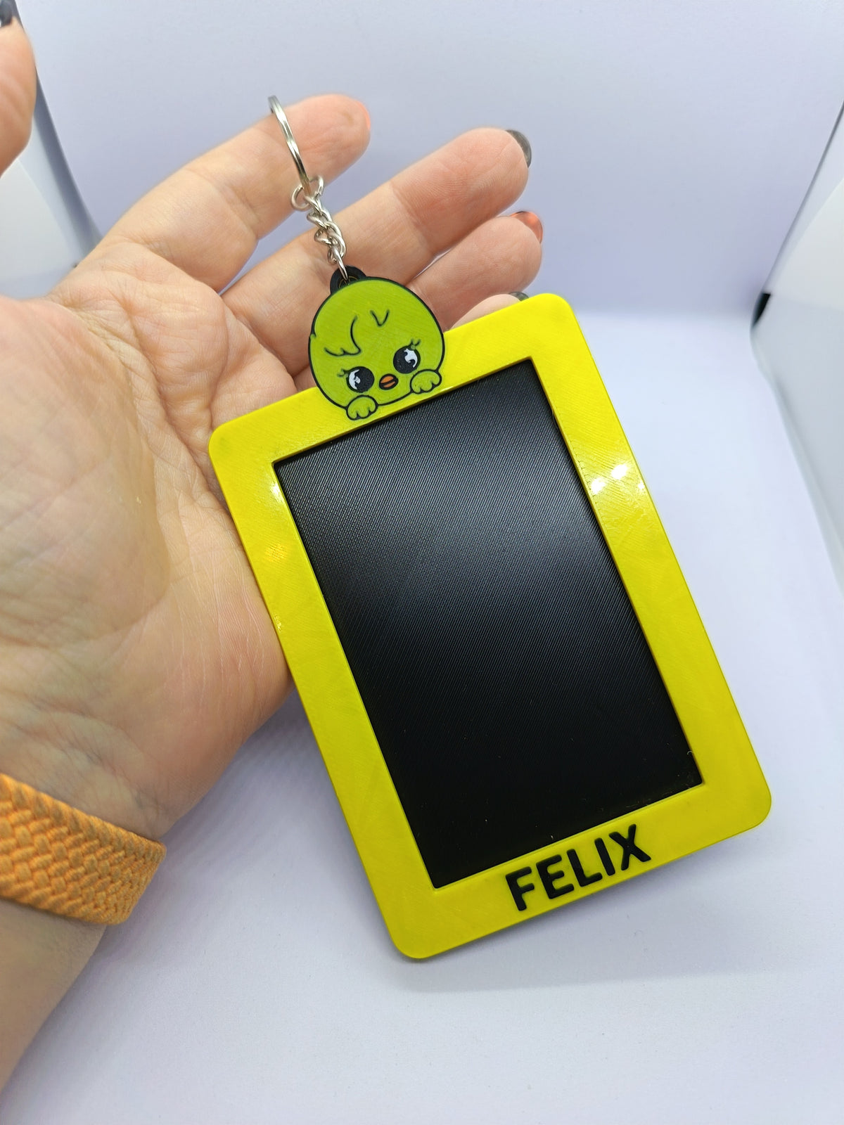 Holder para photocard Stray Kids Felix amarillo 3D
