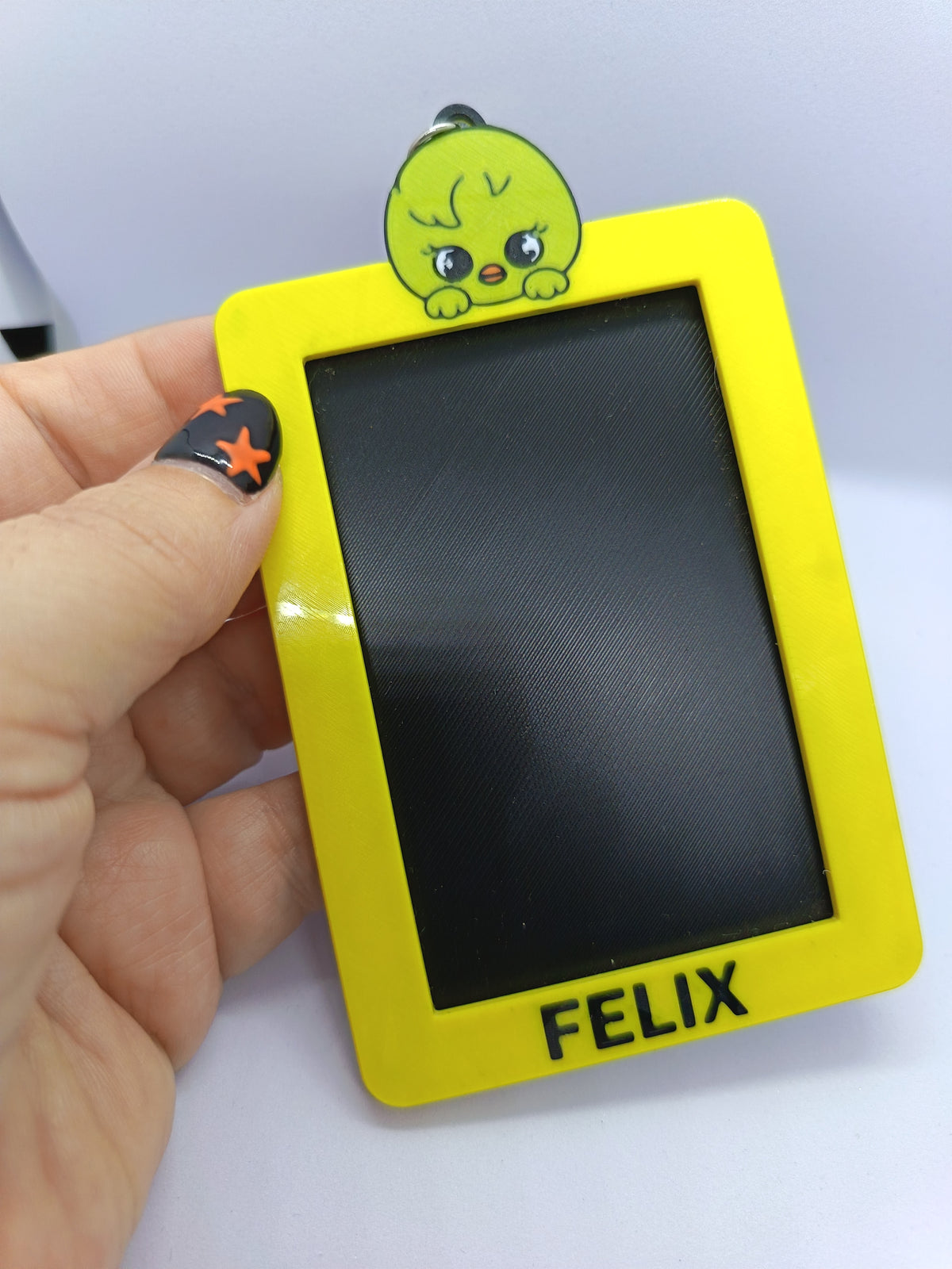 Holder para photocard Stray Kids Felix amarillo 3D