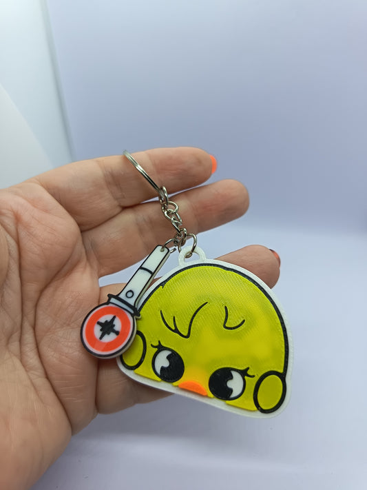 Llavero Stray Kids Felix con charm lightstick
