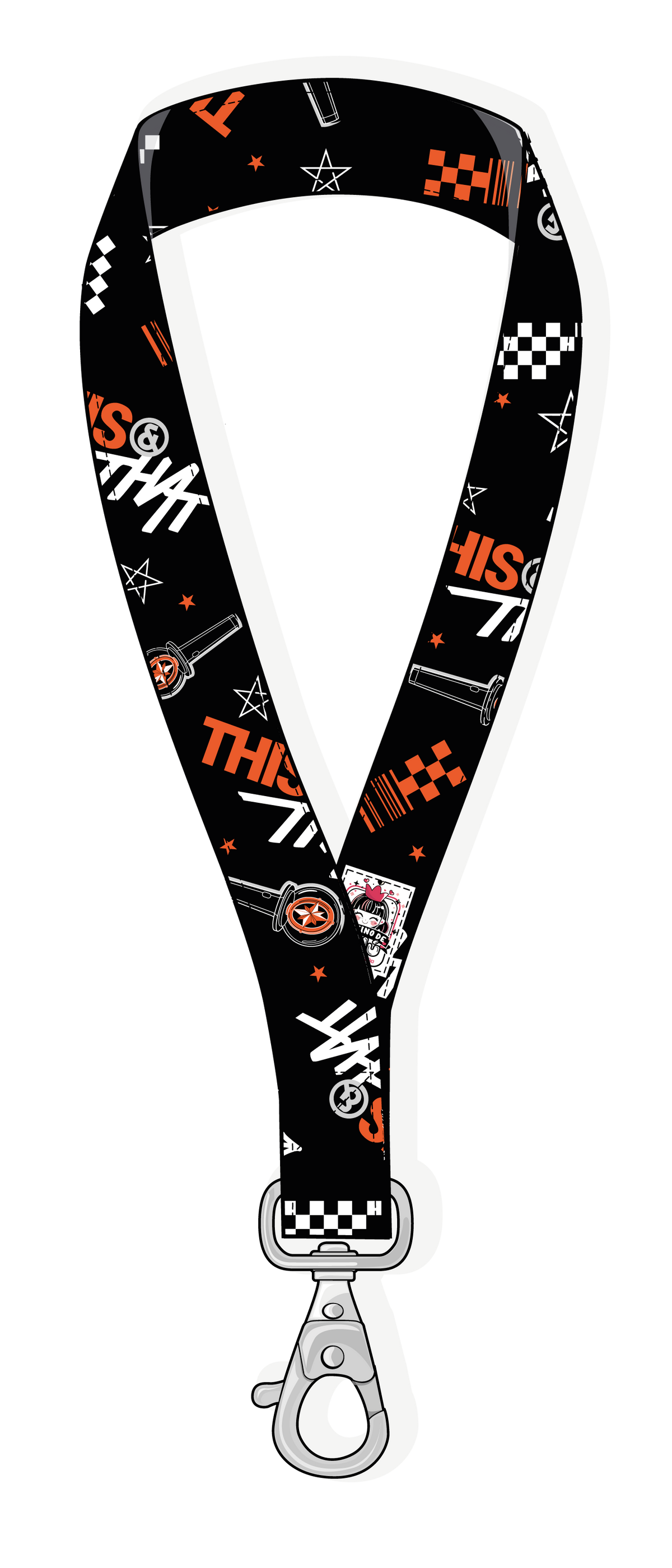 Lanyard Stray Kids STAY urbano  Negro This and That vista collar