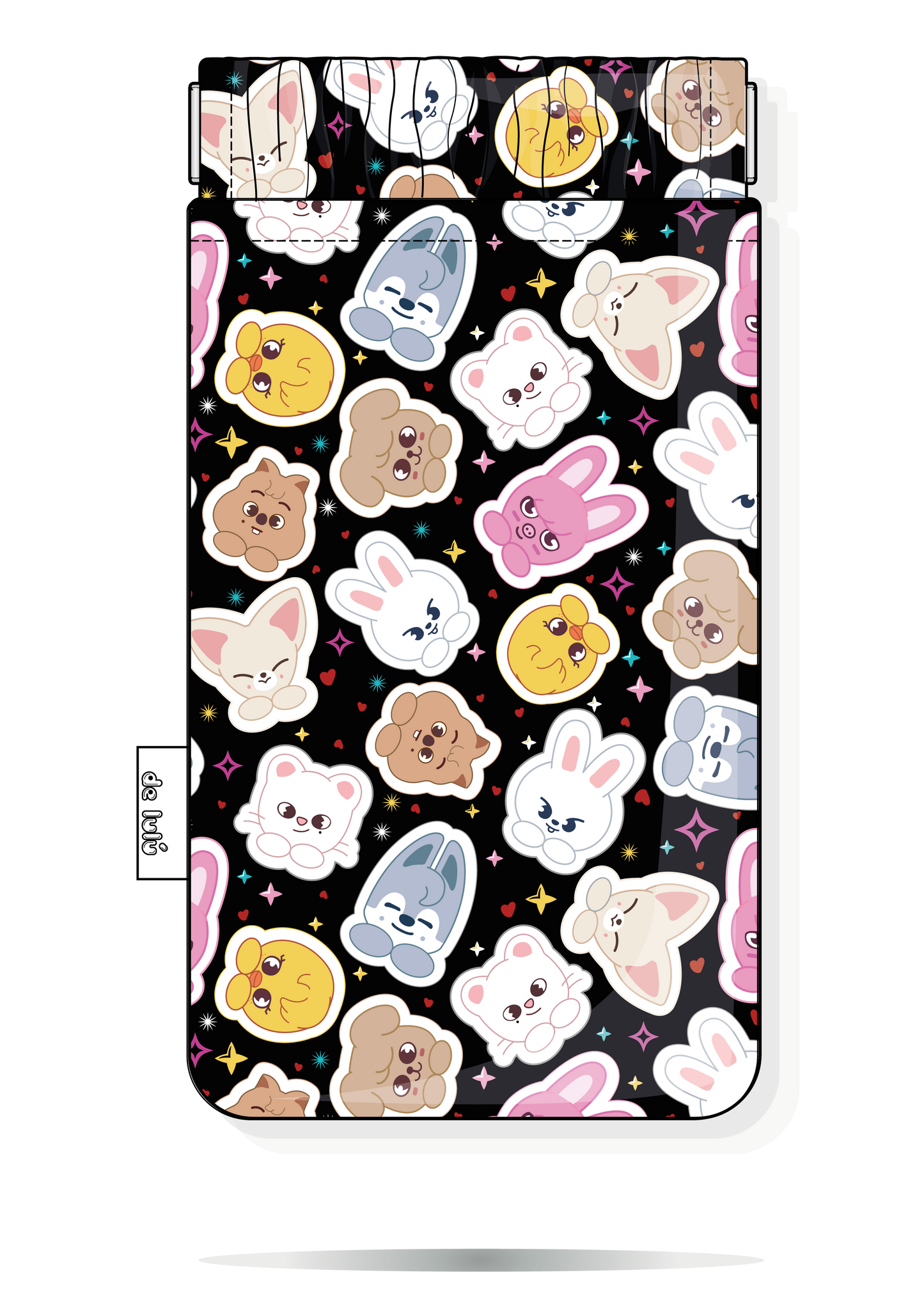 Funda handmade para gafas Skzoo Chibi Stray Kids con estampado propio