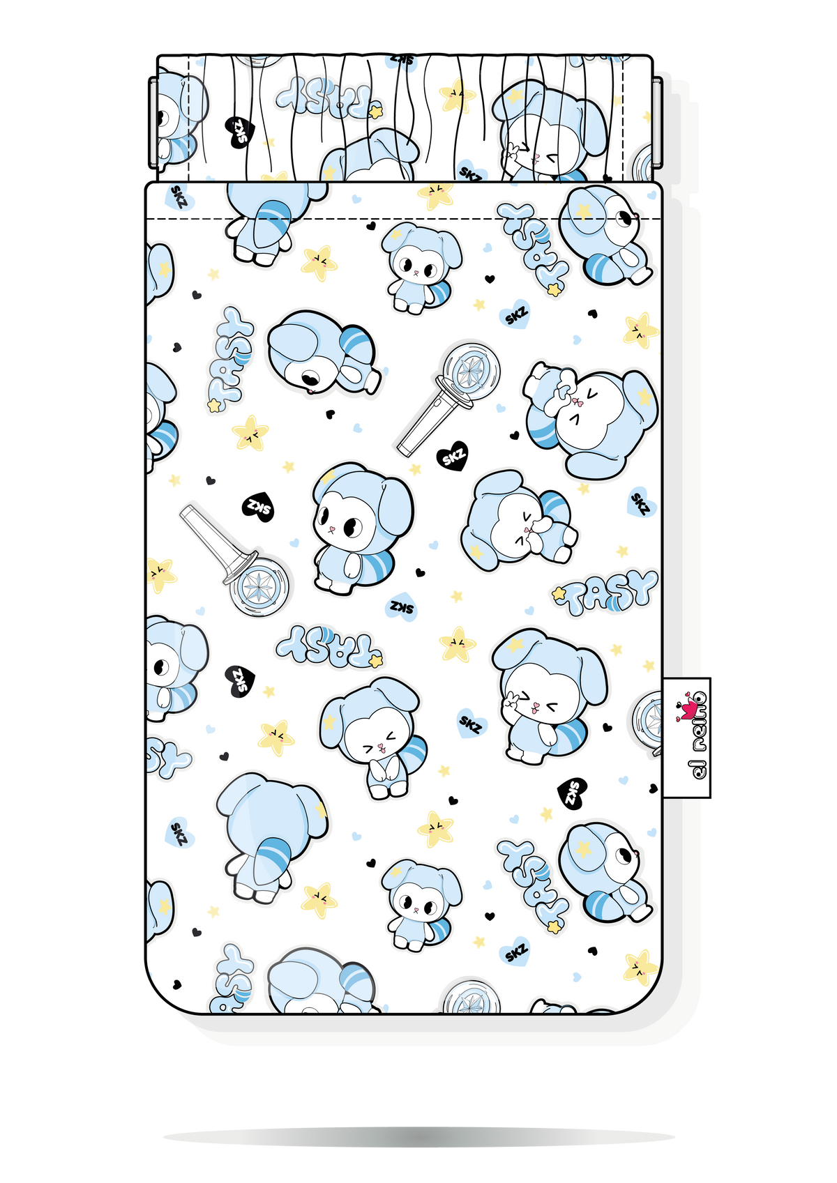 Funda para gafas TASY de Stray Kids blanca – Handmade
