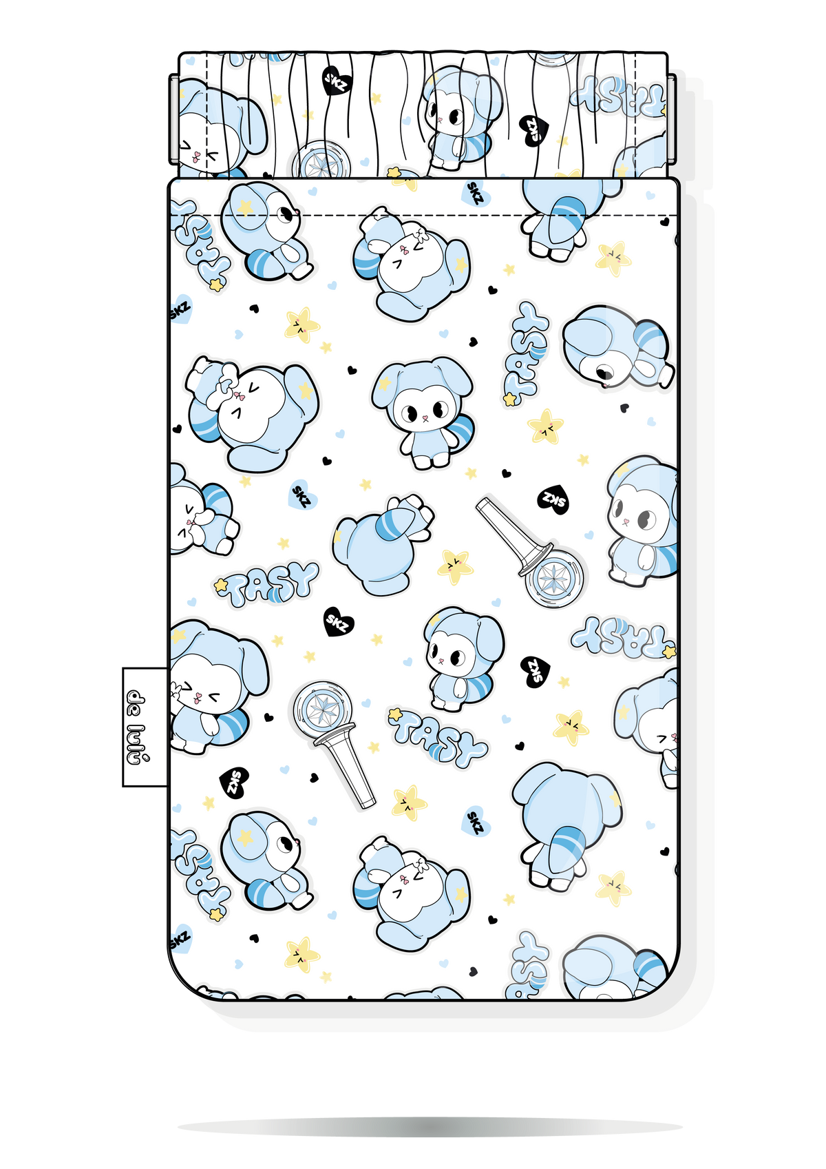 Funda para gafas TASY de Stray Kids blanca – Handmade