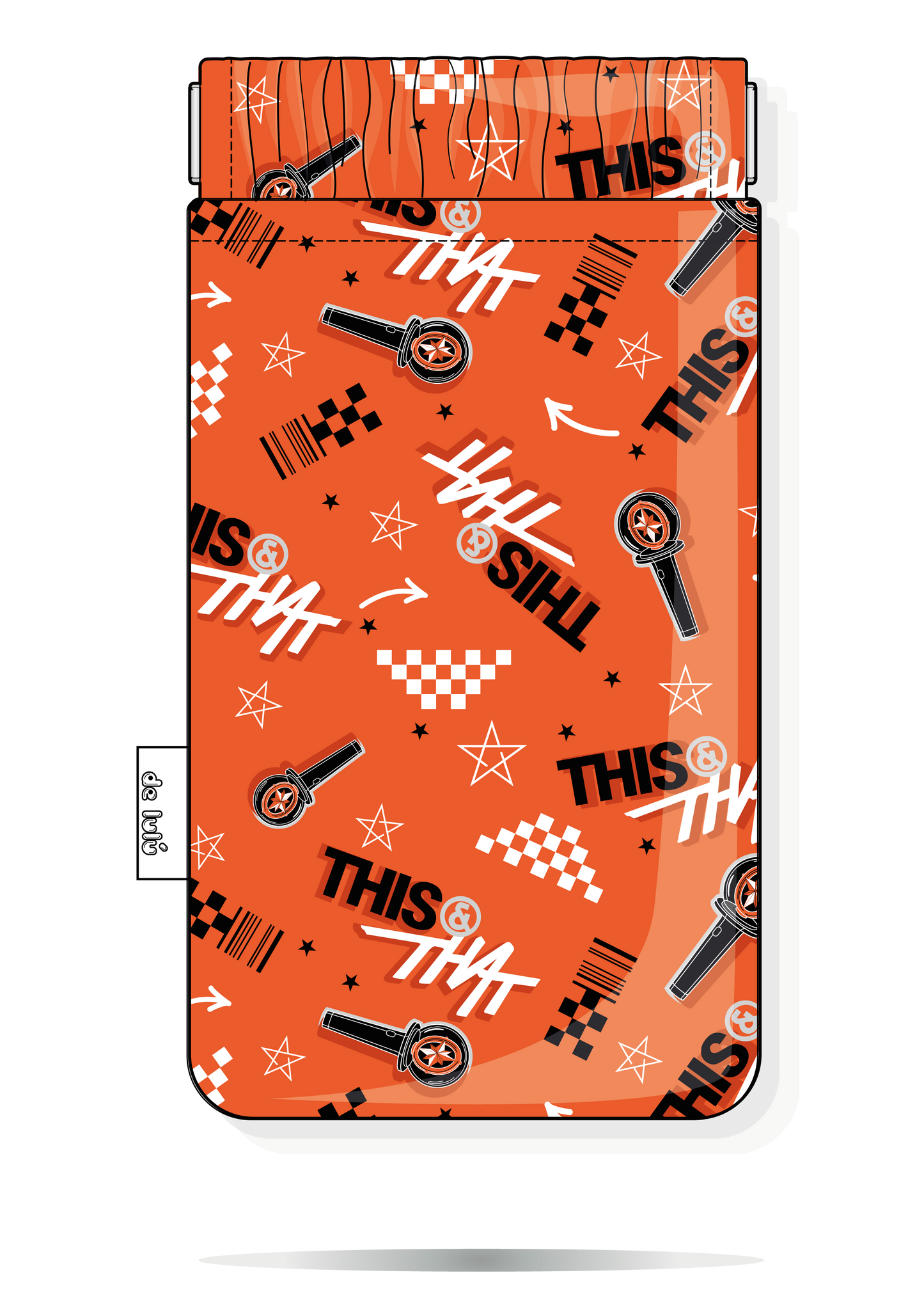 Funda handmade para gafas Stray Kids naranja inspirada en This and That