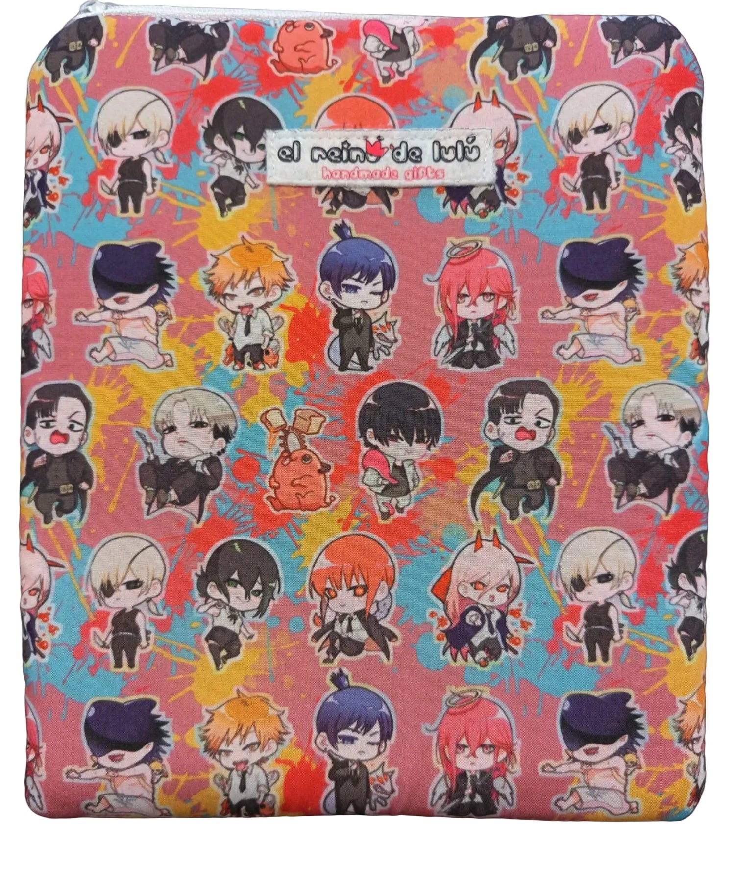 funda libro chainsaw man handmade funda manga anime acolchada protector otaku