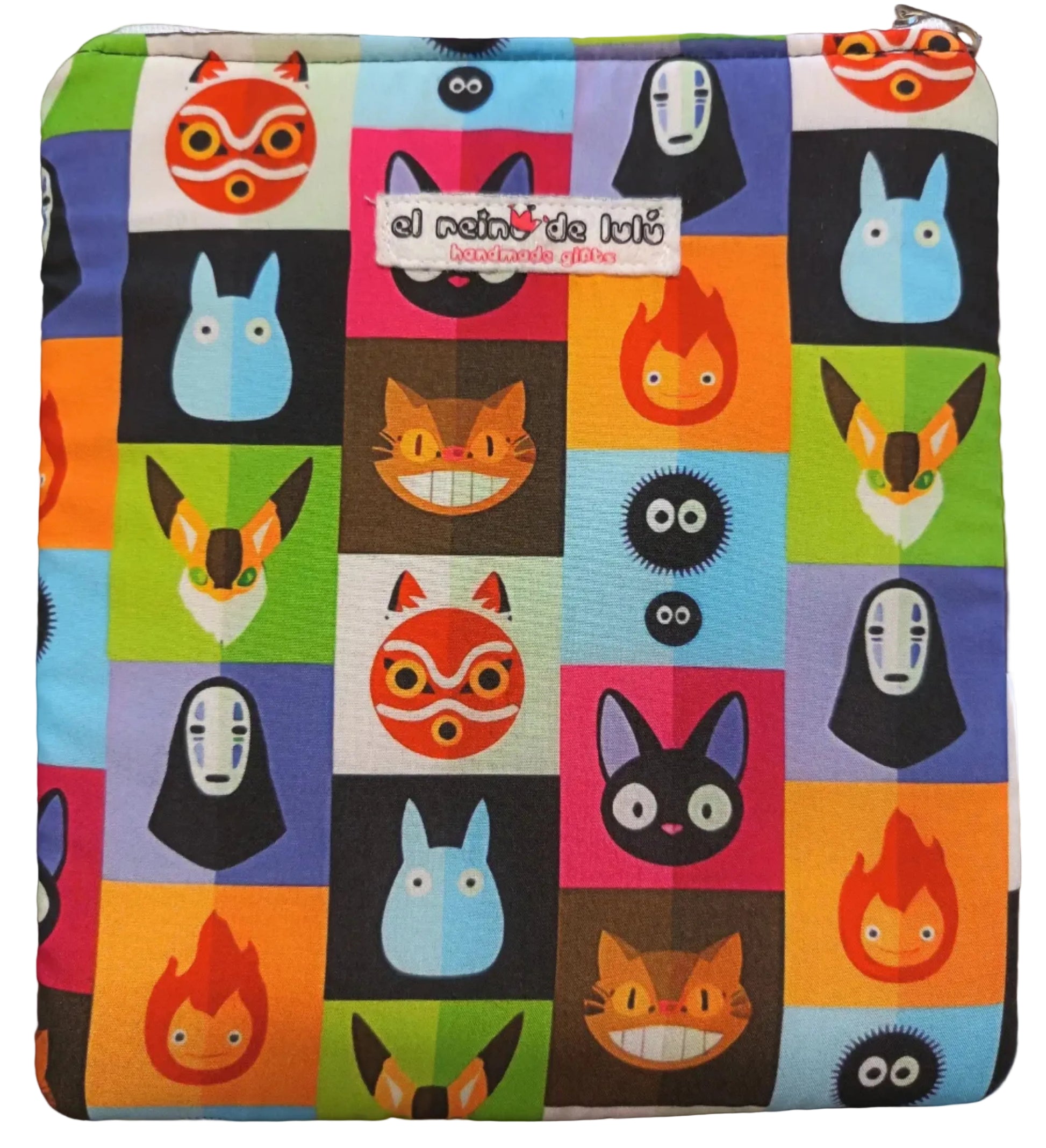 funda libro anime ghibli handmade protector manga acolchado