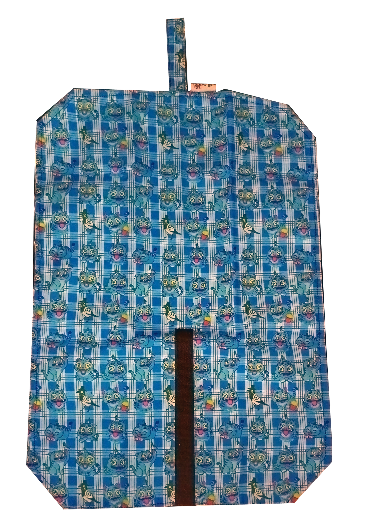 Roll&Bite Derpy Tiger Fantasía Azul – Portabocadillos Reutilizable Handmade