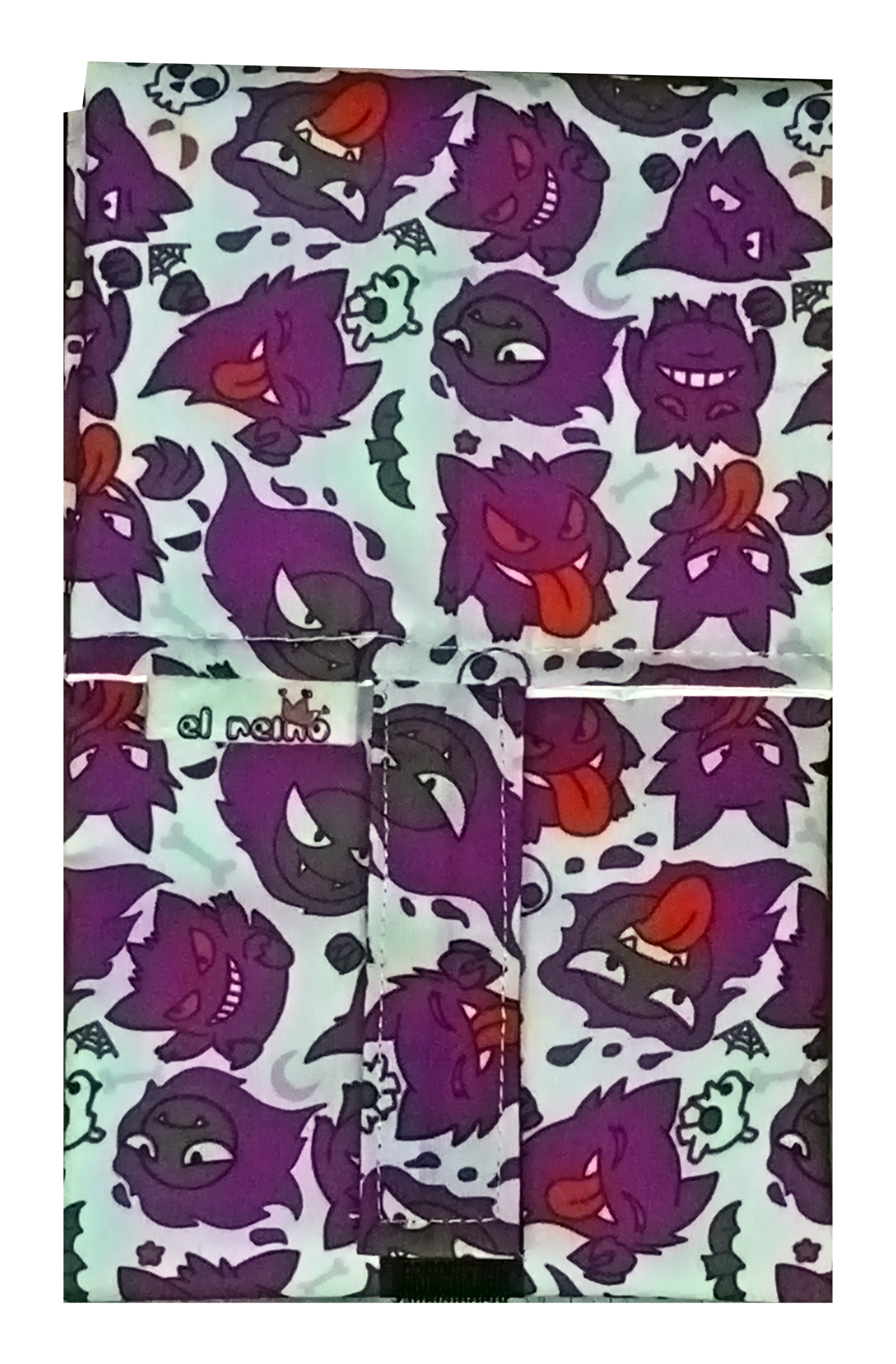Roll&Bite Fantasmas Morados Kawaii – Portabocadillos reutilizable handmade