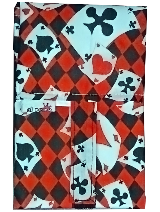 Roll&Bite Cartas Fantasía Corazones – Portabocadillos reutilizable handmade