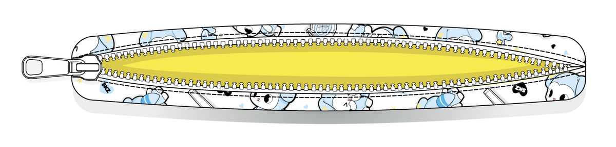 Abertura y cremallera de la funda para Kindle TASY chibi blanca de Stray Kids