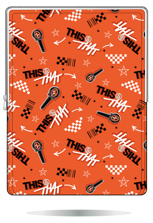 Funda para portátil Stray Kids THIS & THAT naranja, vista frontal