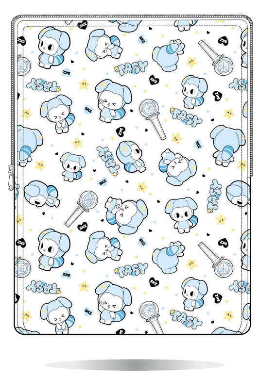 Funda para portátil TASY blanca de Stray Kids – Handmade