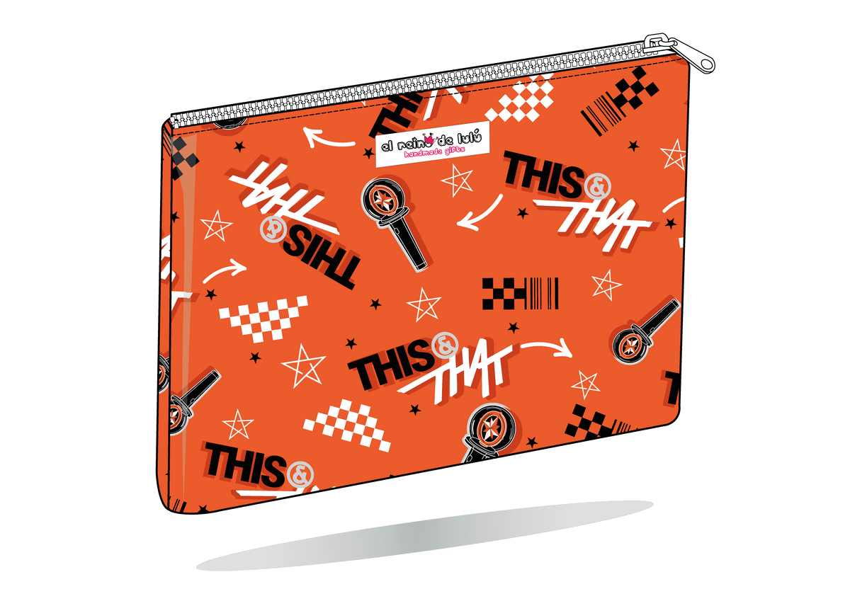 Funda para tablet Stray Kids THIS & THAT naranja – Handmade