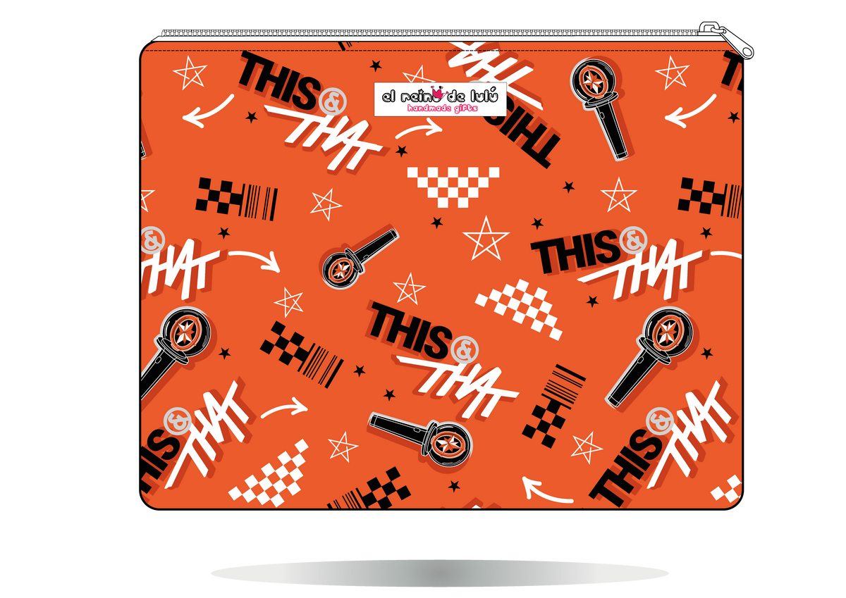 Funda para tablet Stray Kids THIS & THAT naranja – Handmade