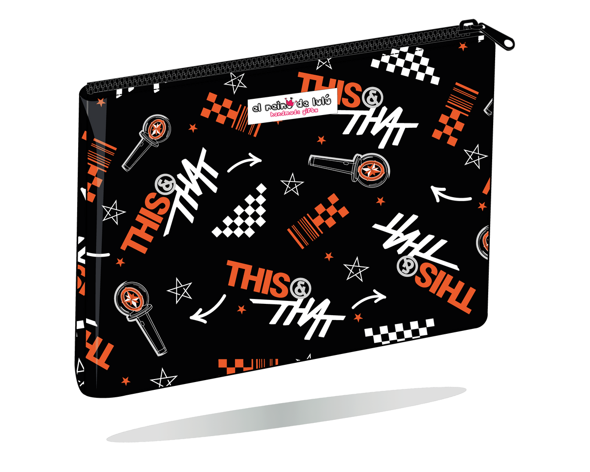Funda para tablet Stray Kids THIS & THAT negra – Handmade