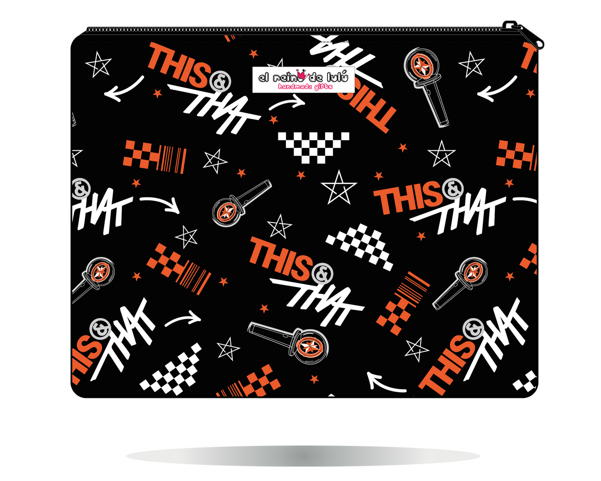 Funda para tablet Stray Kids THIS & THAT negra – Handmade