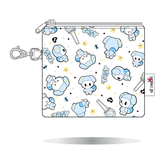 Monedero TASY de Stray Kids blanco, tamaño Mini, vista frontal