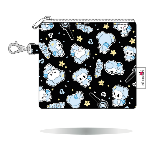 Monedero TASY de Stray Kids negro, tamaño Mini, vista frontal